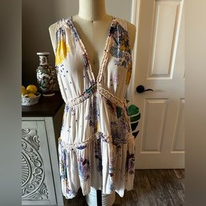 Free People Floral Tank Tunic Sz. S